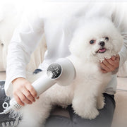 Whisper-Quiet Smart Hair Dryer & Comb for Stress-Free Dog Grooming