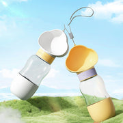 Portable Dog Water Bottle with Feeding Bowl for Outdoor Adventures