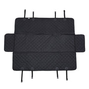 Durable Waterproof Dog Car Seat Cover with Zipper and Storage Pocket - Pet Travel Hammock and Cushion Protector