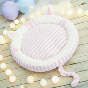 Cozy Non-Removable Pet Bed for Small Dogs and Cats - Soft & Comfortable Mats