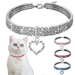 Rhinestone Pet Necklace Ornaments