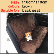 Durable Waterproof Dog Car Seat Cover with Zipper and Storage Pocket - Pet Travel Hammock and Cushion Protector