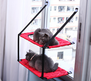 Window-Mounted Cat Hammock - Cozy Perch Bed for Indoor Felines