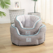Cozy Round Cat Bed with Removable Cushion