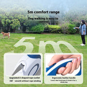 Dog Automatic Retractable Leash Explosion-proof Medium And Large Dog Chain With Trash Can
