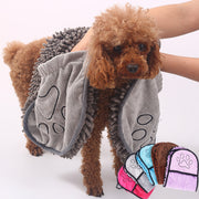 Super Absorbent Microfiber Dog & Cat Bathrobe Towel – Quick-Dry Pet Bath Towel for Dogs & Cats