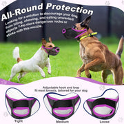 Special Muzzle That Is Breathable And Has A Mesh Design for Dogs