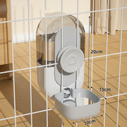 Hanging Gravity-Feed Automatic Pet Food and Water Dispenser for Cages