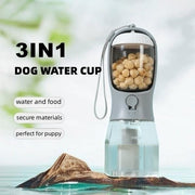 Three-in-one Portable Small Multi-functional dog water bottle
