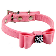 Flannelette Dog Collar with Stylish Bow Tie