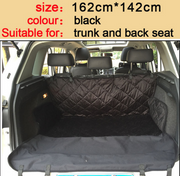 Durable Waterproof Dog Car Seat Cover with Zipper and Storage Pocket - Pet Travel Hammock and Cushion Protector