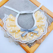 Cat Bib for Saliva Absorption - Princess Style Cotton Accessory