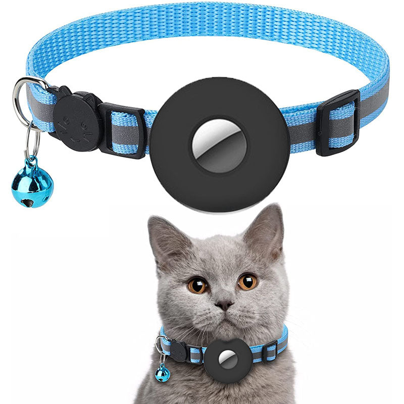 Apple Airtag Pet Collar With Bell Reflective Collar