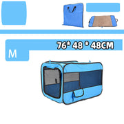 Portable Pet Travel Carrier with Secure Locking Zippers
